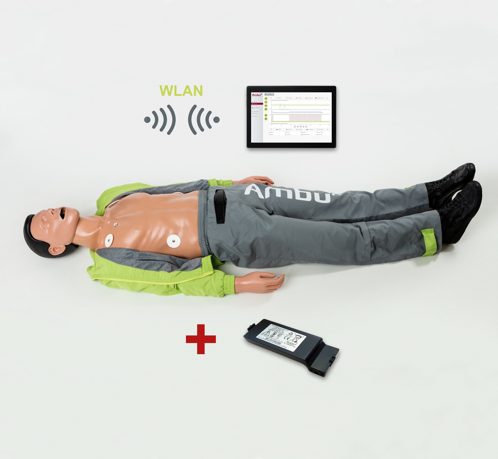 Fantom szkoleniowy Ambu Man Advanced z akumulatorem